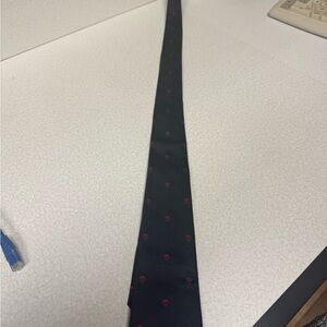 Alexander McQueen Black and Red Tie